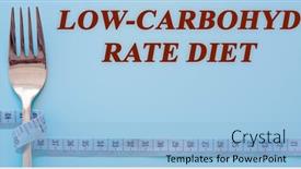  Presentation with diet - Presentation theme consisting of diet-text-on-flat-lay background and a light blue colored foreground