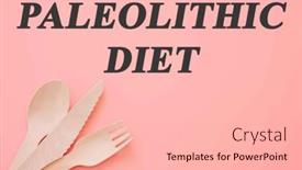  Presentation with paleolithic - Presentation design enhanced with diet-text-on-flat-lay background and a lemonade colored foreground