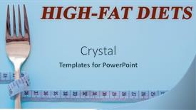  Presentation with diet - Presentation design enhanced with diet-text-on-flat-lay background and a light blue colored foreground