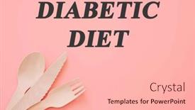  Presentation with diabetic diet - Slide deck with diet-text-on-flat-lay background and a lemonade colored foreground