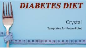  Presentation with diabetes diet - Slide deck consisting of diet-text-on-flat-lay background and a light blue colored foreground