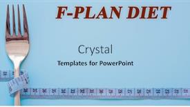  Presentation with diet - Slide deck enhanced with diet-text-on-flat-lay background and a light blue colored foreground