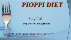  Presentation with diet - Slide set with diet-text-on-flat-lay background and a light blue colored foreground