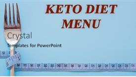  Presentation with keto - Presentation theme with diet-text-on-flat-lay background and a light blue colored foreground