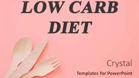  Presentation with diet low carb - PPT theme enhanced with diet-text-on-flat-lay background and a lemonade colored foreground