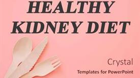  Presentation with kidney - PPT theme having diet-text-on-flat-lay background and a lemonade colored foreground