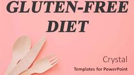  Presentation with gluten free - Theme consisting of diet-text-on-flat-lay background and a lemonade colored foreground