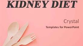  Presentation with kidney - Slides consisting of diet-text-on-flat-lay background and a lemonade colored foreground