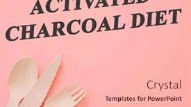  Presentation with charcoal - Presentation theme enhanced with diet-text-on-flat-lay background and a lemonade colored foreground