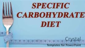  Presentation with diet - Slide set enhanced with diet-text-on-flat-lay background and a light blue colored foreground