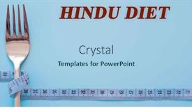  Presentation with hindu - Slides featuring diet-text-on-flat-lay background and a light blue colored foreground