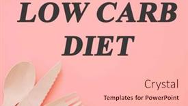  Presentation with diet low carb - Presentation featuring diet-text-on-flat-lay background and a lemonade colored foreground
