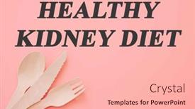  Presentation with kidney - PPT theme consisting of diet-text-on-flat-lay background and a lemonade colored foreground