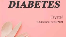  Presentation with diabetes diet - Presentation design having diet-text-on-flat-lay background and a lemonade colored foreground