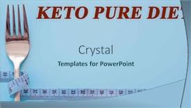  Presentation with keto - Presentation design featuring diet-text-on-flat-lay background and a light blue colored foreground
