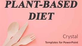  Presentation with plant based - PPT layouts featuring diet-text-on-flat-lay background and a lemonade colored foreground