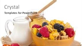  Presentation with weight loss - Cool new slide deck with diet weight loss breakfast concept in table sacking cloth isolated on a white background backdrop and a white colored foreground