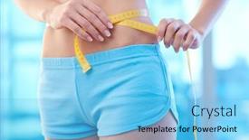  Presentation with diet - Presentation design with diet background and a light blue colored foreground