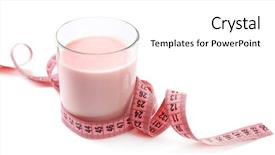  Presentation with cocktail - PPT theme with dietary cocktail with centimeter isolated background and a white colored foreground