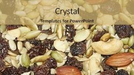  Presentation with nut - PPT layouts featuring dietary mix of nut dry background and a yellow colored foreground