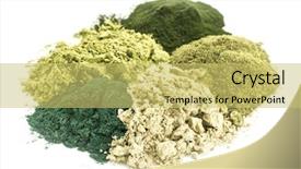  Presentation with moringa - Colorful PPT layouts enhanced with chlorella wheatgrass kelp and moringa backdrop and a yellow colored foreground