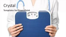  Presentation with diet - Beautiful presentation design featuring dietetics - diet concept female nutritionist backdrop and a pink colored foreground