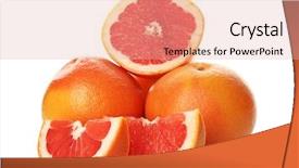  Presentation with medical pill medicine white blue - Beautiful slide set featuring dietetics - pile of grapefruits isolated backdrop and a  colored foreground