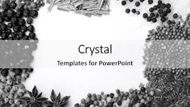  Presentation with frame of healthy spicy food - Amazing presentation theme having diference - frame of diferent spices backdrop and a  colored foreground