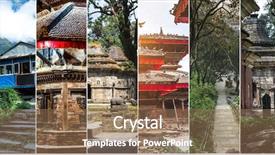  Presentation with nepal flag - PPT theme consisting of diffefent views of nepal background and a coral colored foreground