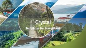  Presentation with nepal flag - Cool new slide deck with diffefent views of nepal backdrop and a violet colored foreground