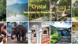  Presentation with nepal - Beautiful presentation theme featuring diffefent views of nepal backdrop and a tawny brown colored foreground