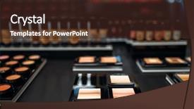  Presentation with steel making shop - PPT layouts enhanced with powders collection showcase in make background and a wine colored foreground