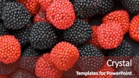  Presentation with jelly bean - Slides consisting of differenet colors of jelly bean background and a tawny brown colored foreground