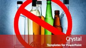  Presentation with alcohol - PPT layouts consisting of different alcohol drinks in bottles background and a crimson colored foreground