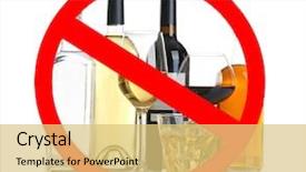  Presentation with alcohol white - Cool new presentation theme with different alcohol drinks in glassware backdrop and a yellow colored foreground