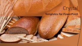  Presentation with different country food culture - Slide set with different-bread-and-bread-slices background and a red colored foreground