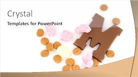  Presentation with sinterklaas - Presentation theme consisting of different-candy-for-sinterklaas background and a white colored foreground