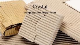  Presentation with cardboard - Beautiful PPT theme featuring different cardboard packagings backdrop and a lemonade colored foreground