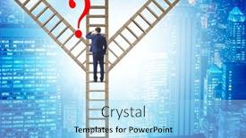  Presentation with career path - Presentation theme featuring different-career-path-concept background and a light blue colored foreground