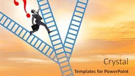  Presentation with career path - Slide set with different-career-path-concept background and a yellow colored foreground