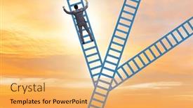  Presentation with career path - PPT layouts featuring different-career-path-concept background and a yellow colored foreground