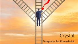  Presentation with career path - Presentation theme with different-career-path-concept background and a yellow colored foreground