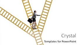  Presentation with career path - Presentation design featuring different-career-path-concept background and a white colored foreground