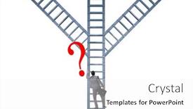  Presentation with career path - Theme featuring different-career-path-concept background and a white colored foreground