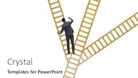  Presentation with career path - Presentation theme consisting of different-career-path-concept background and a white colored foreground