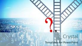  Presentation with career path - PPT layouts consisting of different-career-path-concept background and a sky blue colored foreground