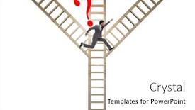  Presentation with career path - PPT theme with different-career-path-concept background and a  colored foreground