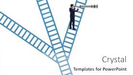  Presentation with career path - PPT theme featuring different-career-path-concept background and a white colored foreground