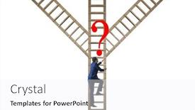  Presentation with career path - Theme consisting of different-career-path-concept background and a white colored foreground