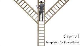  Presentation with career path - Presentation theme featuring different-career-path-concept background and a white colored foreground